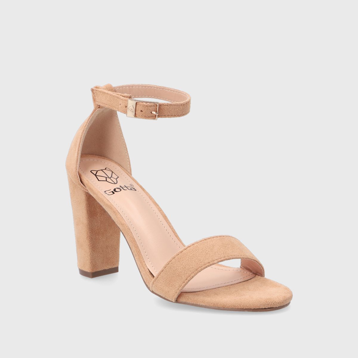 GOTTA - Sandalia Mujer Taco Beige 86123
