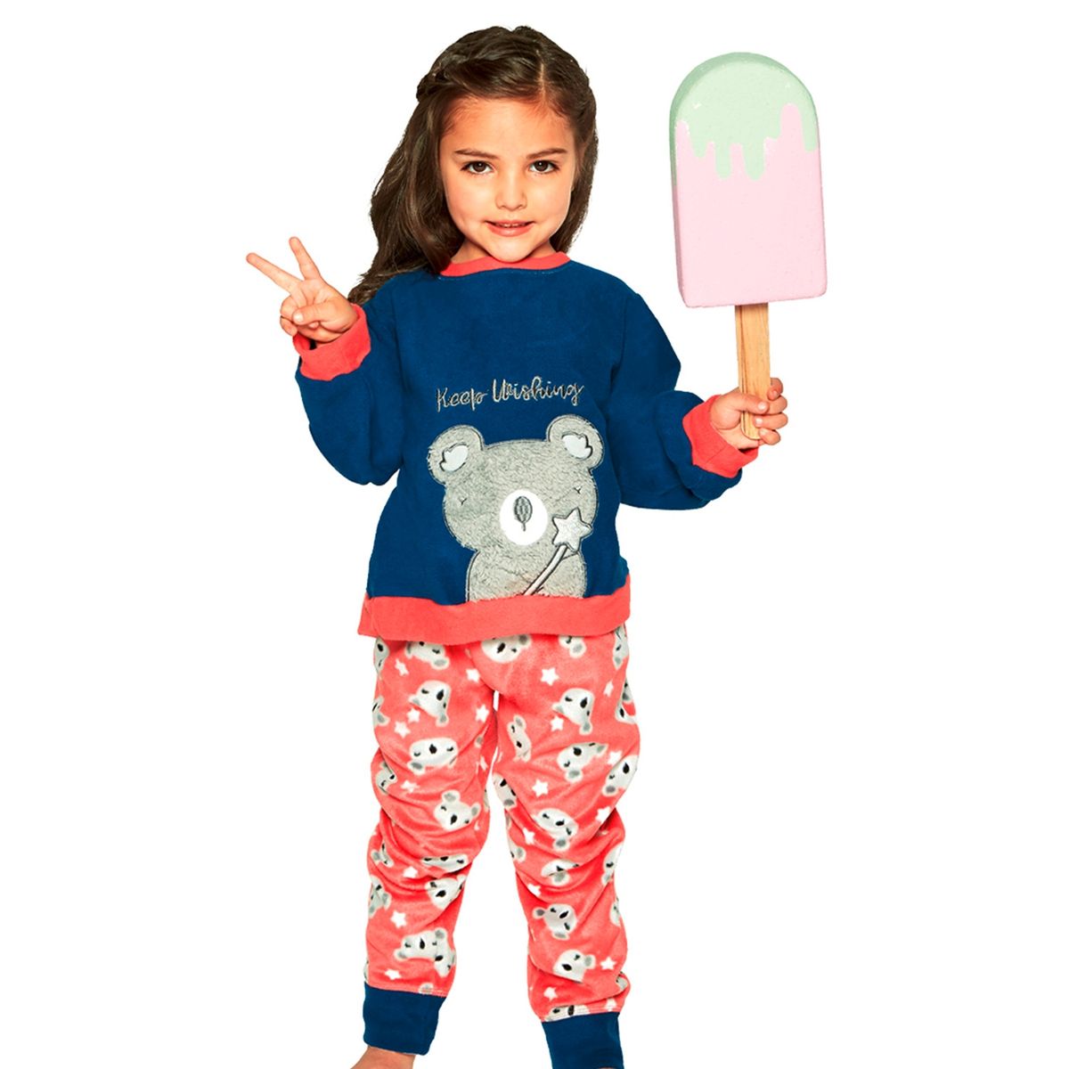 LADY GENNY - Lady Genny Pijama Niña De Polar