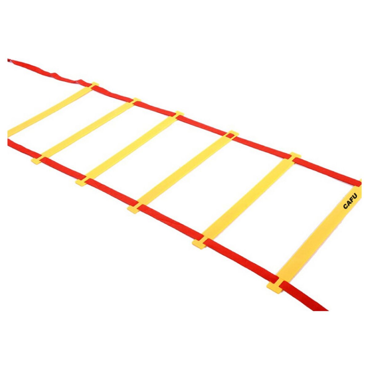 GENERICO - ESCALERA DE VELOCIDAD CAFU JUNIOR AMARILLO-ROJO 4 MTS