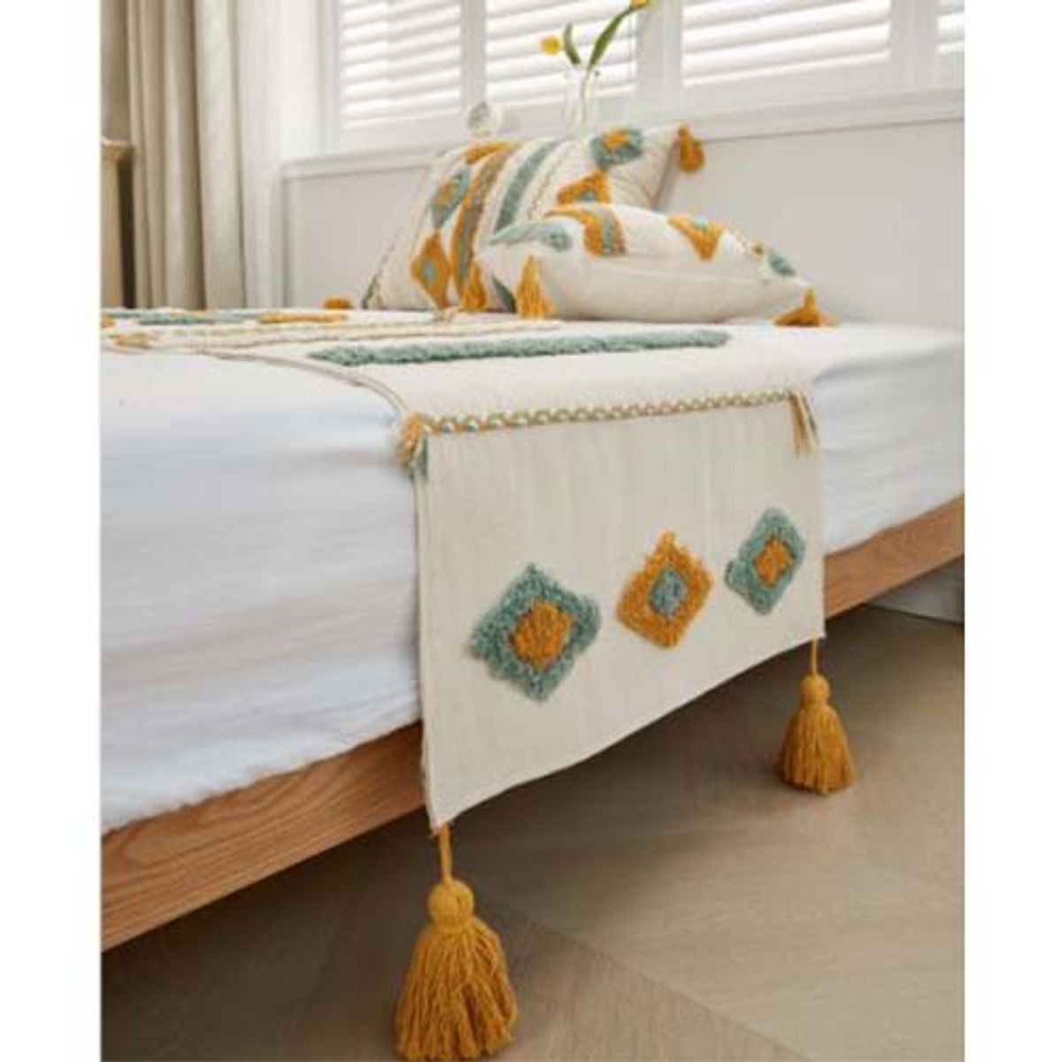 GENERICO - Set Piecera Boho 60 X 210 +2 fundas