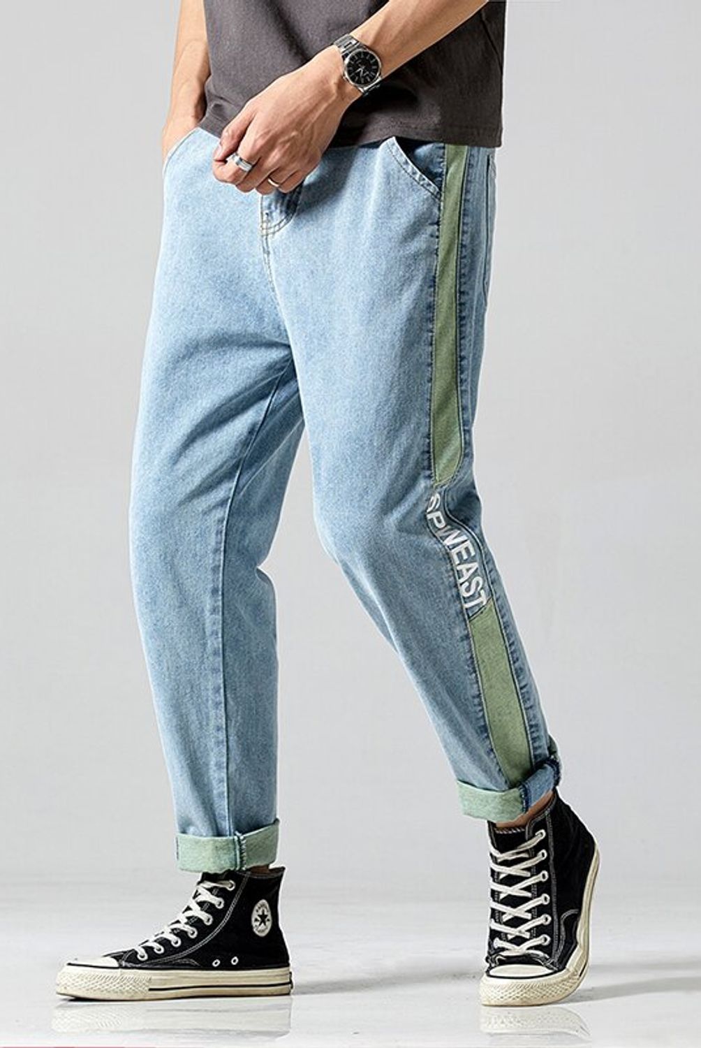 GENERICO - Jeans Patchwork de Moda