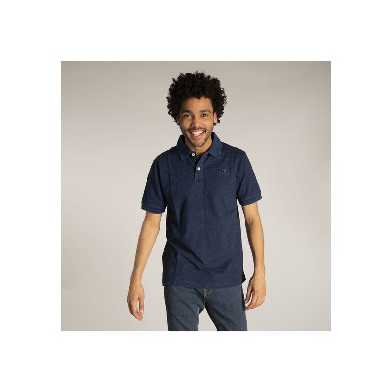CAT - Polera Polo Hombre Foundation Indigo Po Azul CAT