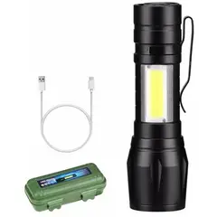 GENERICO - Mini Linterna Led Linterna Recargable Usb Linterna Tactica