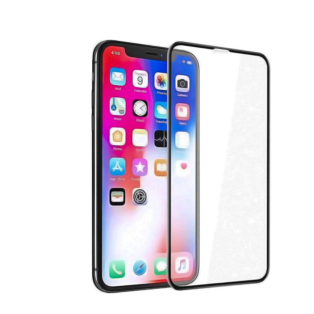 GENERICO - Mica Para iPhone X Lamina Vidrio Pack X 3