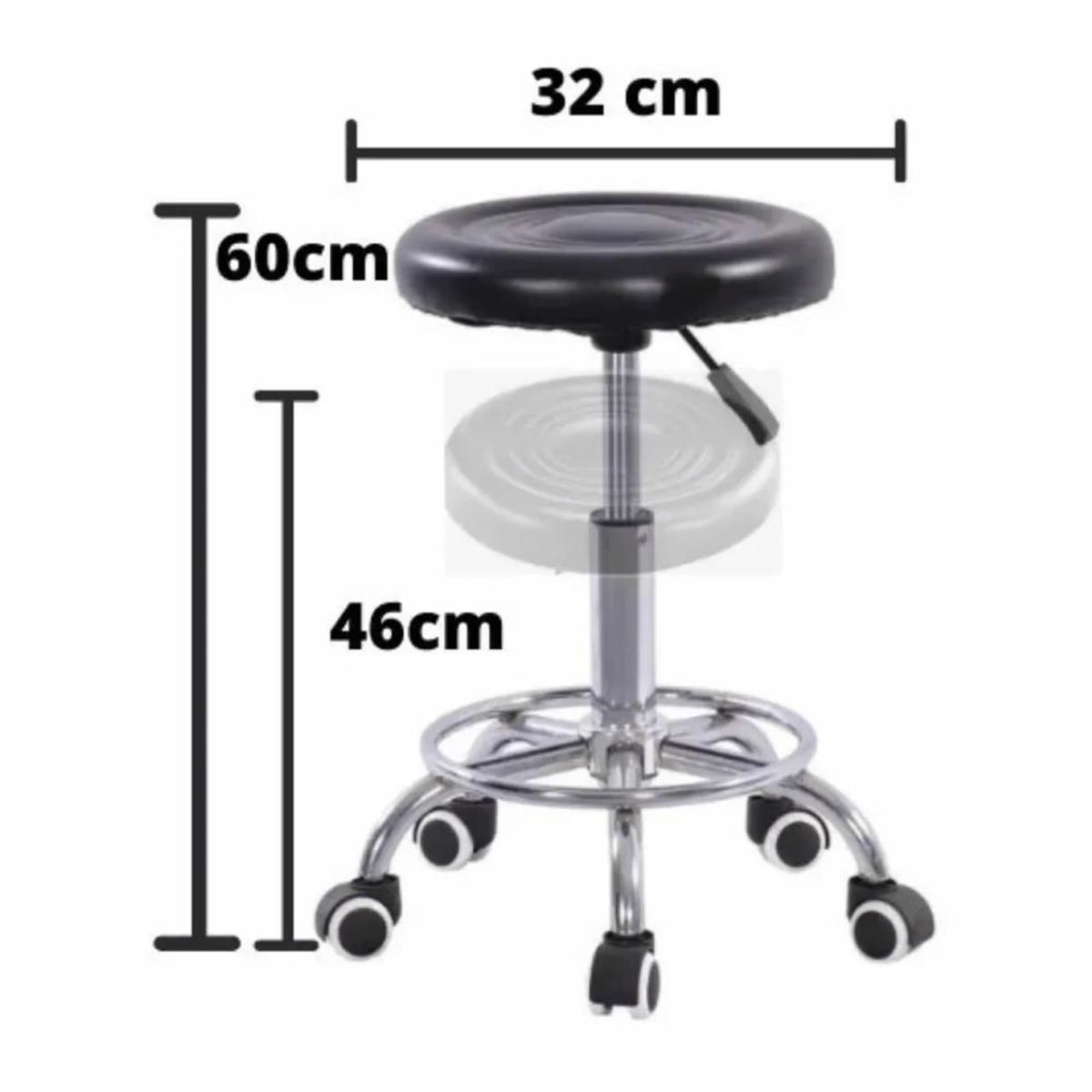 DETODOYMAS - Pisos Taburete De 5 Ruedas Resistente Colores DETODOYMAS