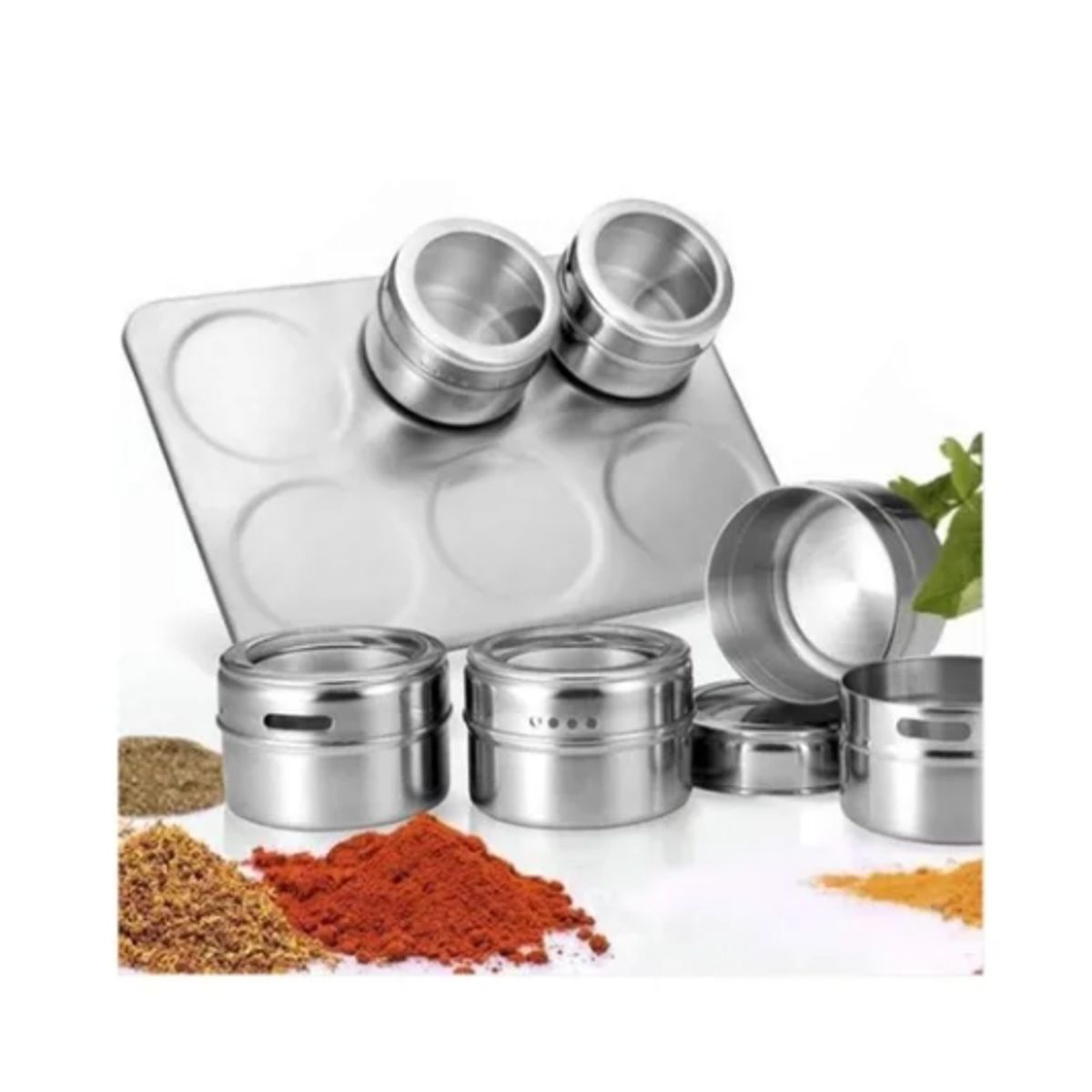 ESHOPANGIE - Organizador Condimentos Cocina 6 Piezas Frascos Especieros