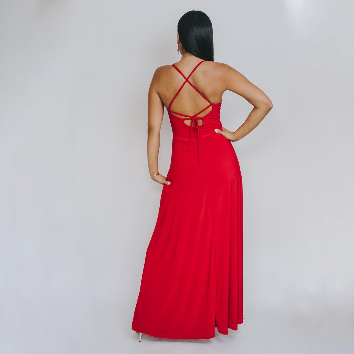 NATALIA SEGUEL - Vestido Sara Rojo Italiano Natalia Seguel
