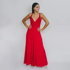 NATALIA SEGUEL - Vestido Sara Rojo Italiano
