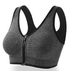 EVERSO - Sostén Deportivo Push Up Sin Costuras Con Cierre