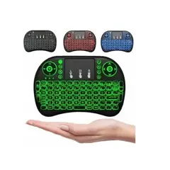 ESHOPANGIE - Mini Teclado Inalámbrico Touchpad Smartv Pc Tvbox Con luz