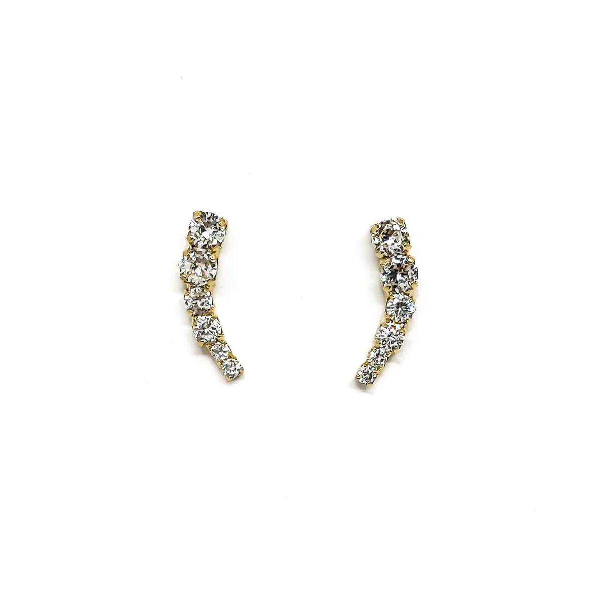 COGGIOLA - Aros Trepadores 6 Circones Enchapado Oro 18K