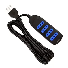 DBLUE - Extensión Alargador Eléctrico 3 Metros 4 Entrada SEC