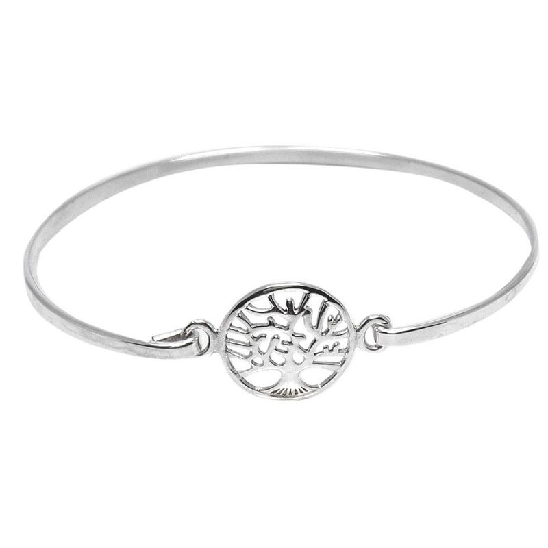 ANDREA COGGIOLA JOYAS - Pulsera Esclava Árbol de la Vida Plata Fina 925