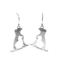 Aros Perro y Gato Plata Fina 925