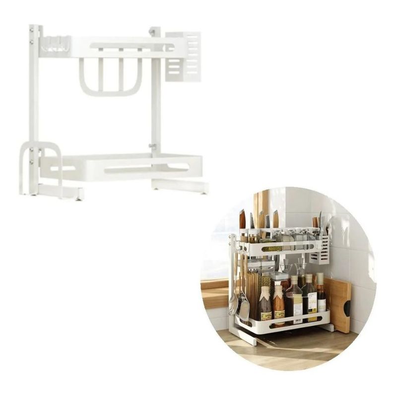 GENERICO - Rack Estante Organizador Multifuncional 2 Niveles