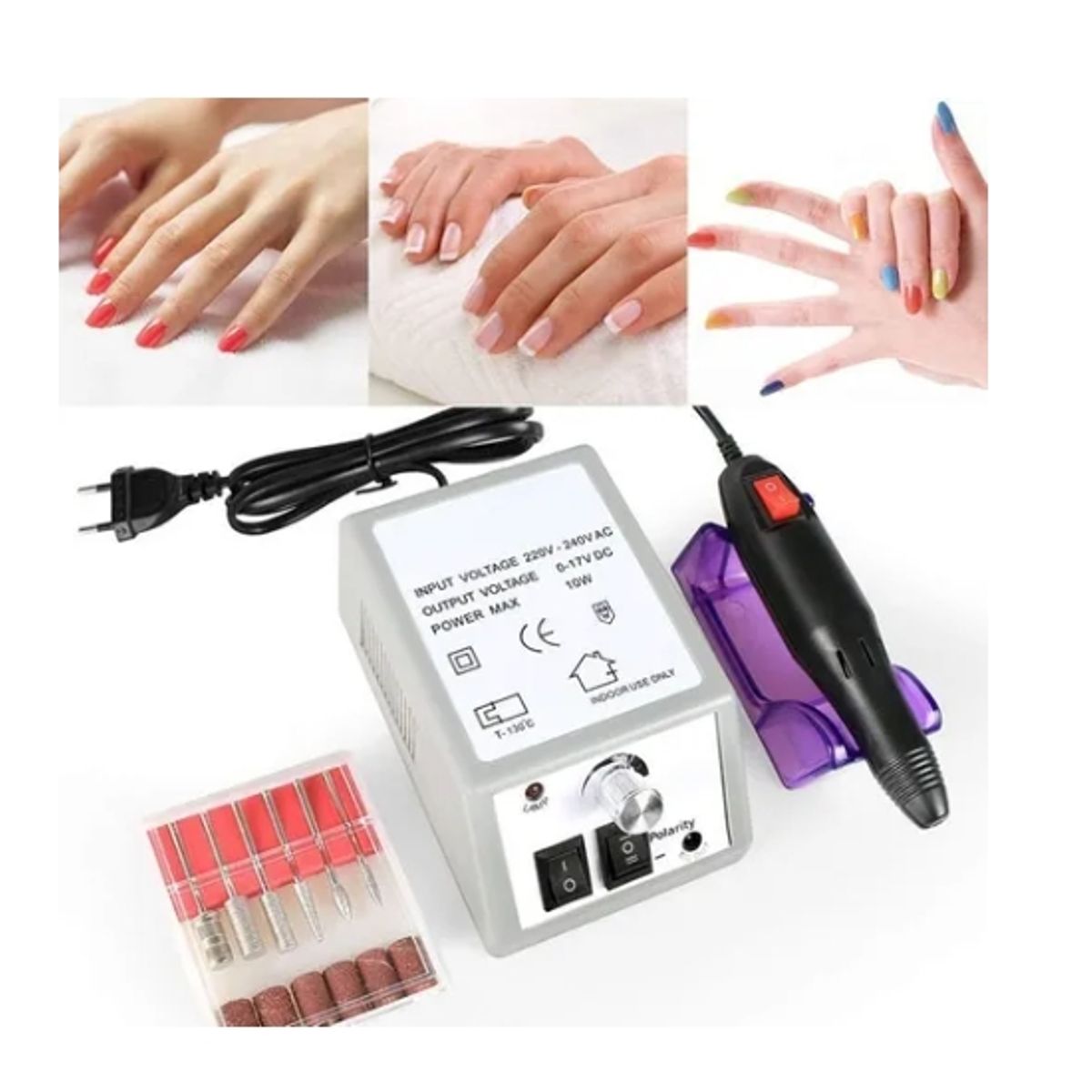 GENERICO - Maquina Torno Uñas Manicure Pedicure Pulidor Eléctrico 2000
