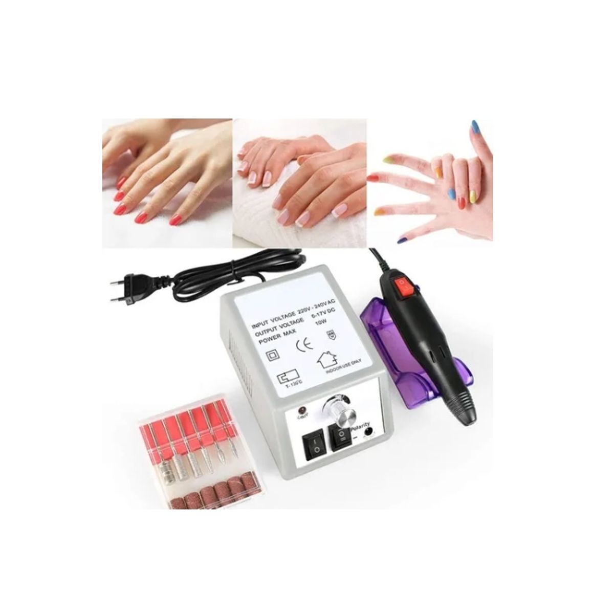 GENERICO - Maquina Torno Uñas Manicure Pedicure Pulidor Eléctrico 2000