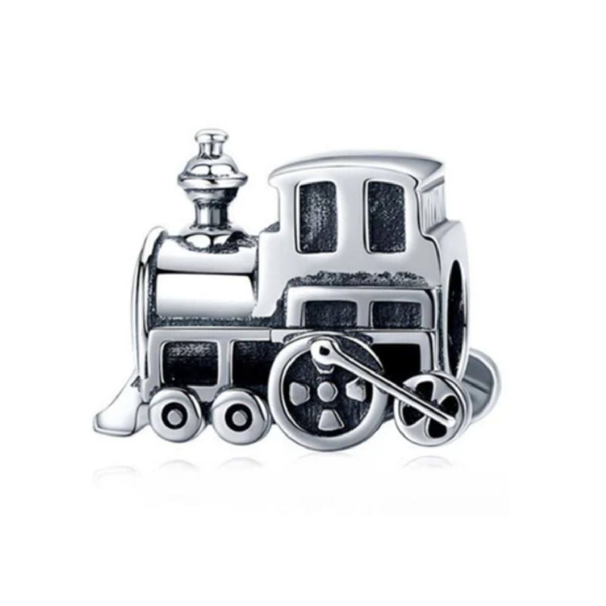 SILVER HEART - Charm Tren Locomotora en Plata Fina 925 SILVER HEART