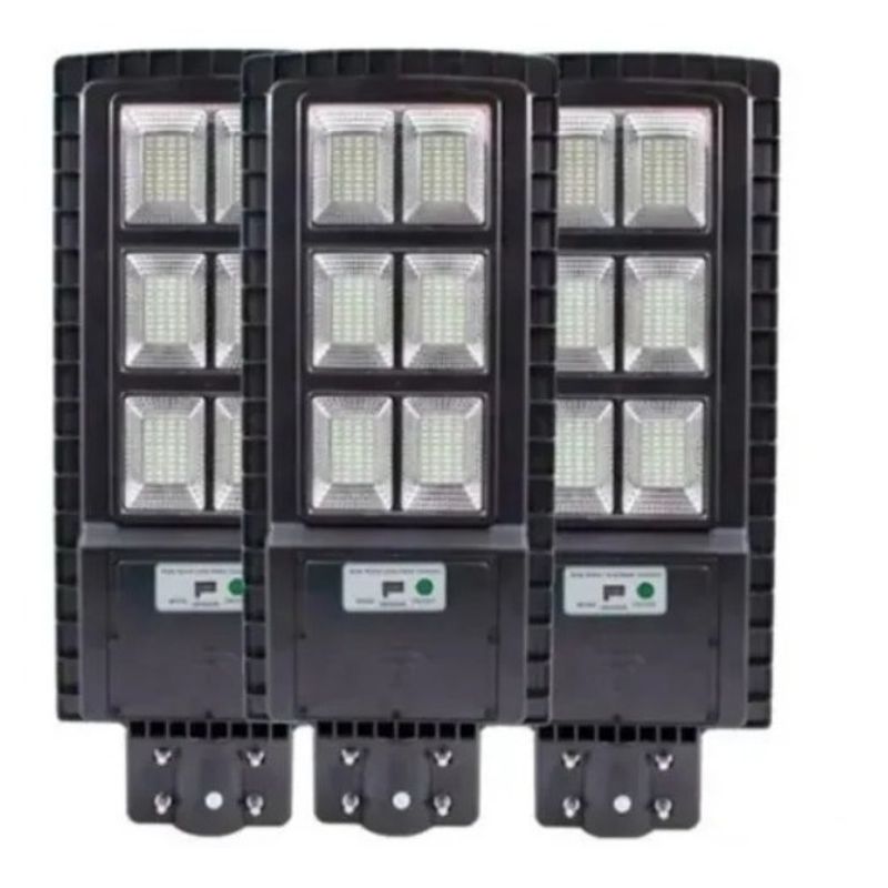 GENERICO - Pack X3 Tres Focos 200w Solares  Base  Pernos