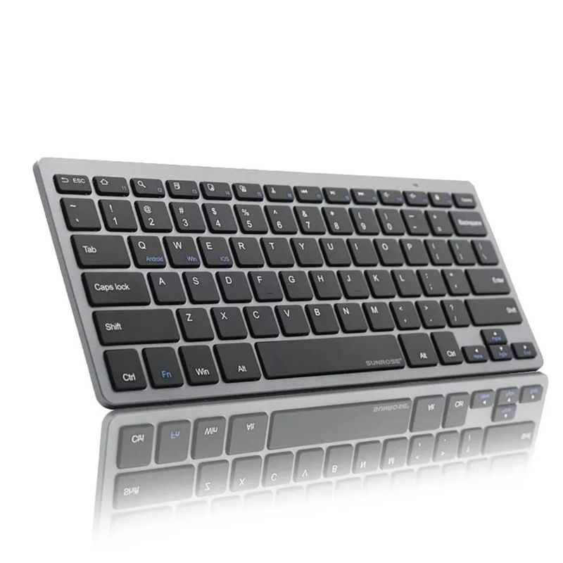 WEIBO - TECLADO INALAMBRICO BLUETOOTH 5.0 / GRIS