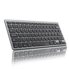 WEIBO - TECLADO INALAMBRICO BLUETOOTH 5.0 / GRIS
