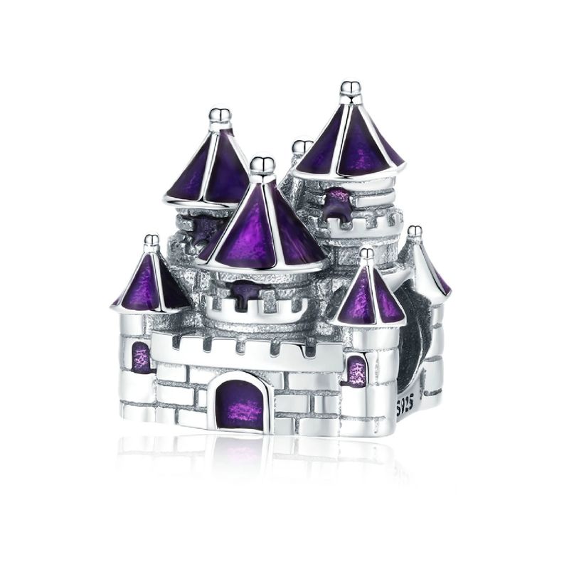 SILVER HEART - Charm Castillo de Arena en Plata Fina 925 SILVER HEART