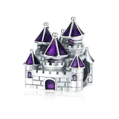 SILVER HEART - Charm Castillo de Arena en Plata Fina 925