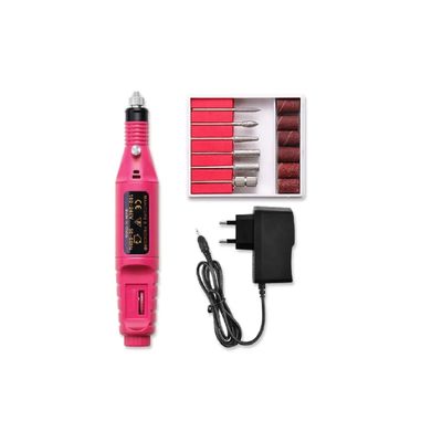 Imagen 2 del producto Torno Para Manicure De Uñas 3000rpm + Set 12 De Fresa Brocas