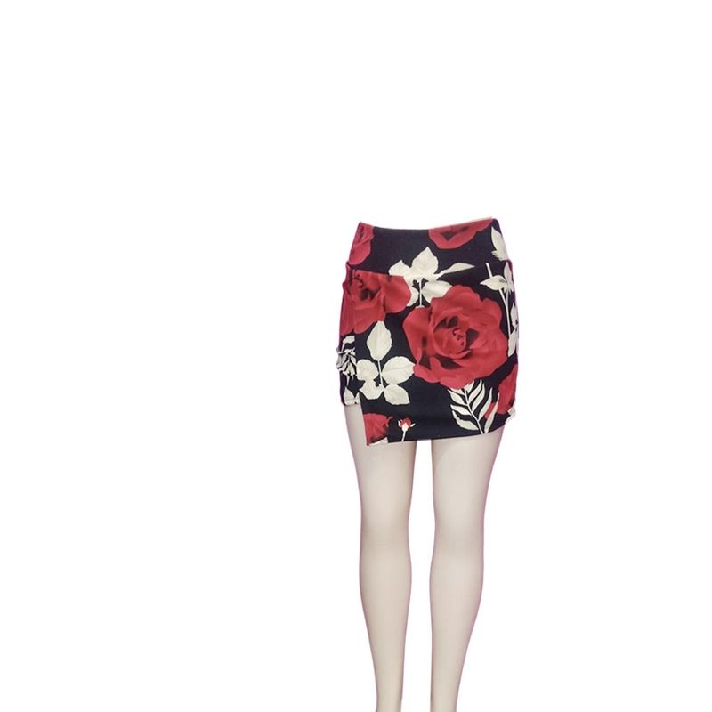 EVERSO - Falda Short Estampada rosa