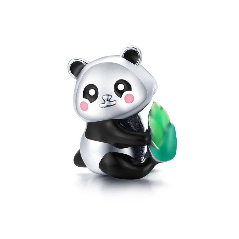 SILVER HEART - Charm Oso Panda en Plata Fina 925 SILVER HEART