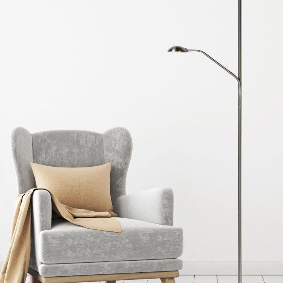 BOSCO - LAMPARA DE PIE ZENITH CROMO BOSCO