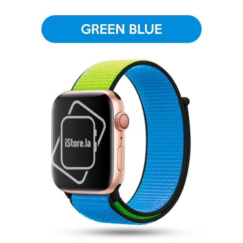 GENERICO - Correa Nylon DualColor compatible con Apple Watch 38-40-41mm.
