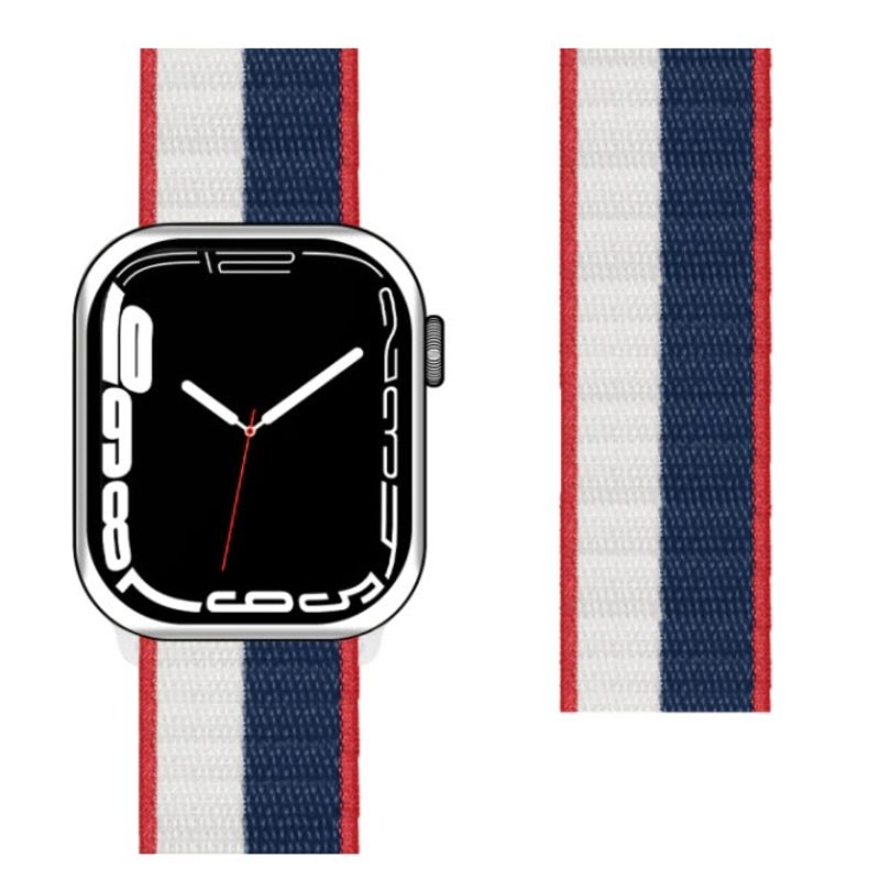 GENERICO - Correa Nylon DualColor compatible con Apple Watch 38-40-41mm.