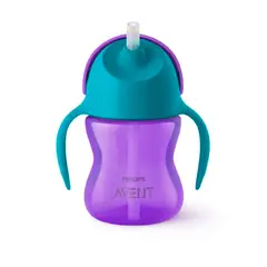 AVENT - Vaso Con Bombilla 9m+ Morado 200ml