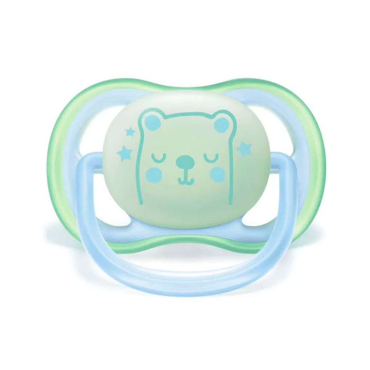 AVENT - Pack X2 Chupete Avent Ultra Air Night 0-6m Azul