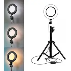 GENERICO - Aro De Luz 26 Cm Con Tripode 2 Mt Altura