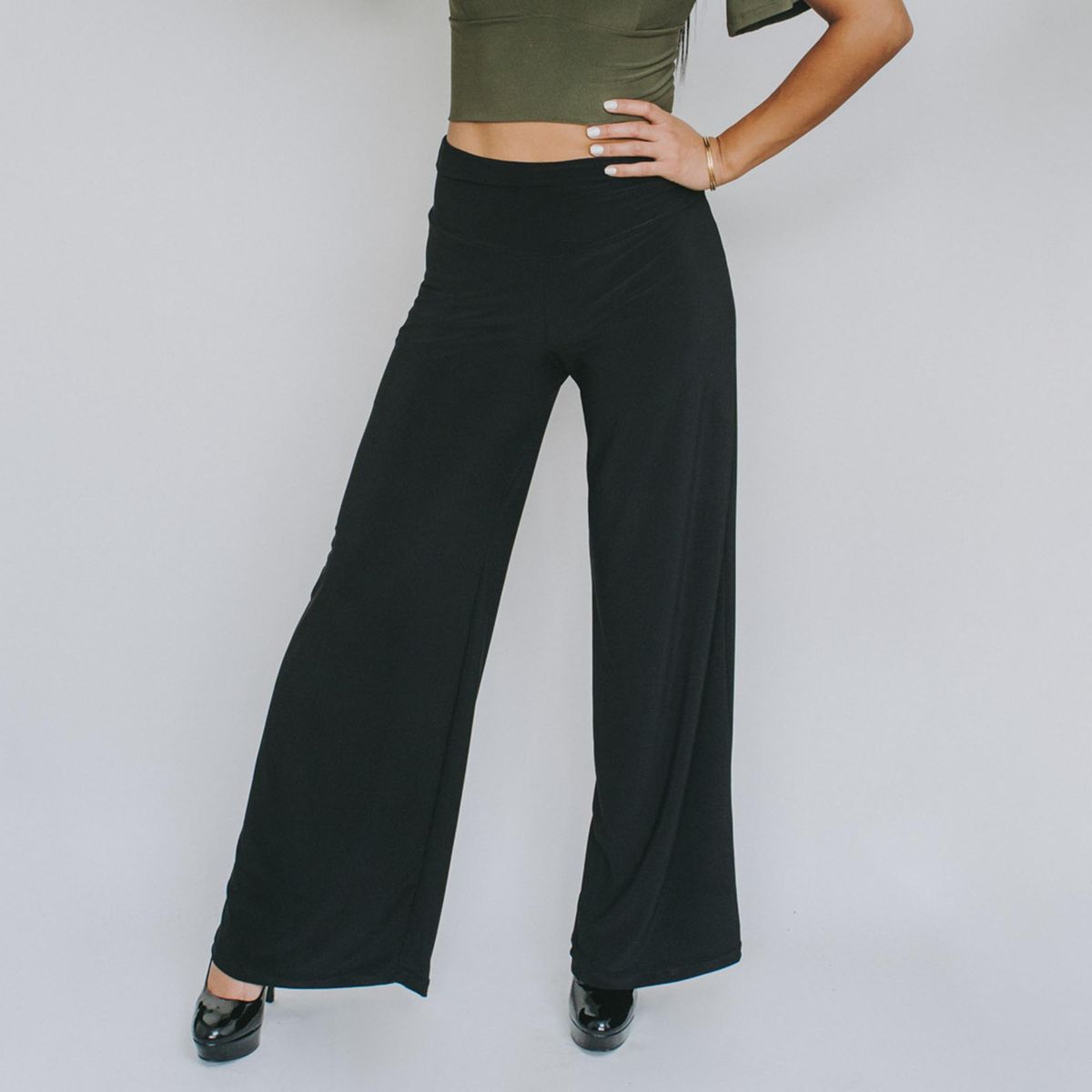 NATALIA SEGUEL - Palazzo Lycra Negro Natalia Seguel