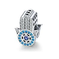 Charm Mano de Fátima Hamsa en Plata Fina 925
