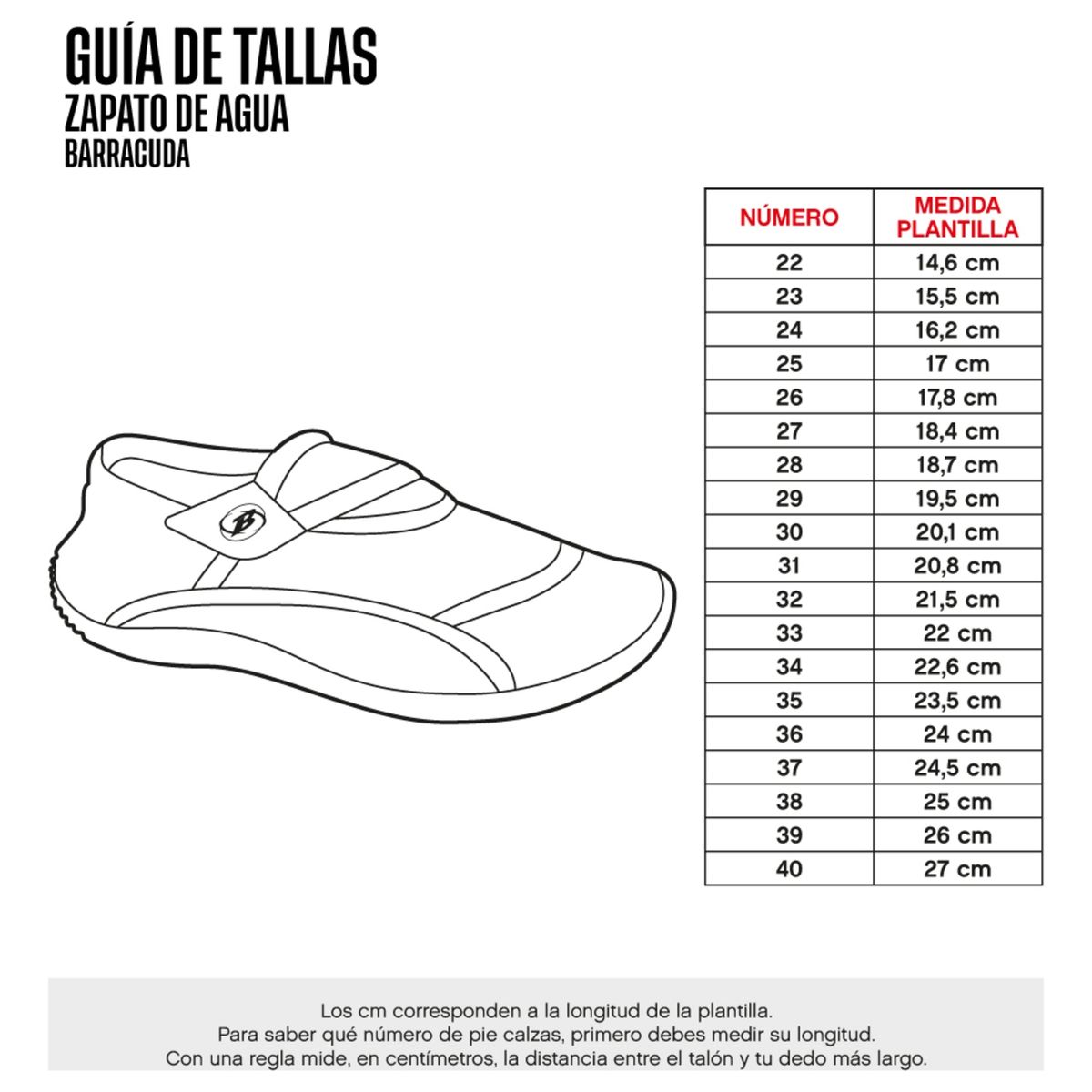BARRACUDA - ZAPATO DE AGUA BARRACUDA AQUASHOES LI-NG 43