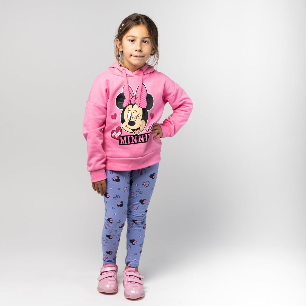 DISNEY - Poleron Niña Minnie Guiño Rosado Disney