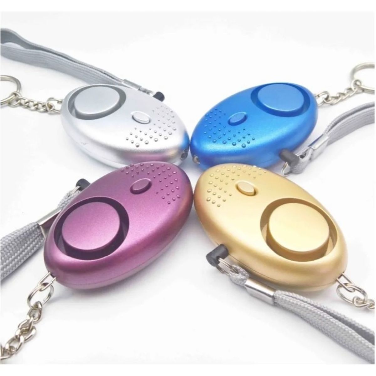 GENERICO - Llavero De Defensa Personal Alarma Pánico Sirena Linterna