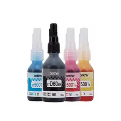 BROTHER - Pack 4 Tinta Btd60 Negro + Bt5001 Colores Originales