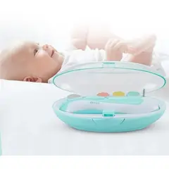 GENERICO - Cortador De Uñas Bebé Eléctrico Led Lima Pilas Trimmer CLEST