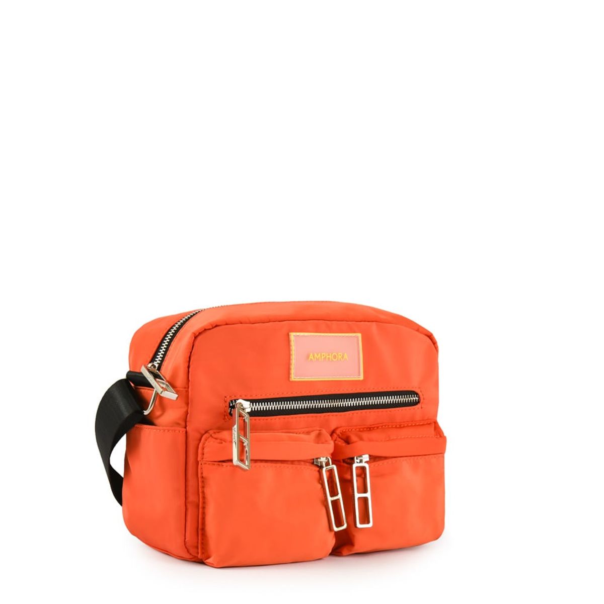 AMPHORA - Cartera bandolera dollie mediana naranja