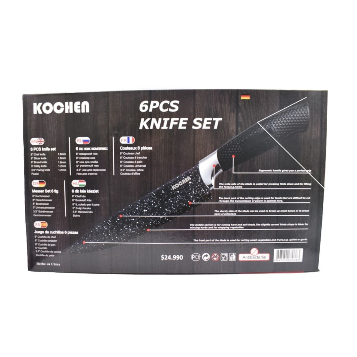 BLAUMANN - Set Cuchillo Profesional Kochen Calidad Alemana