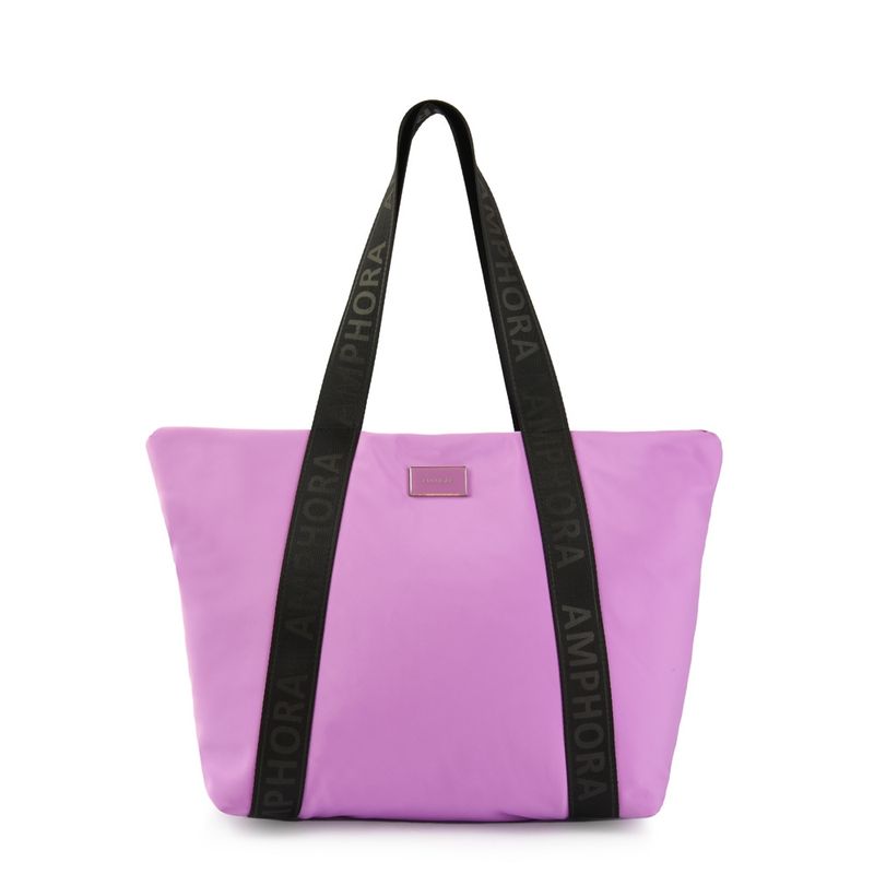 AMPHORA - Cartera Dos Asas Grande Layla Lila