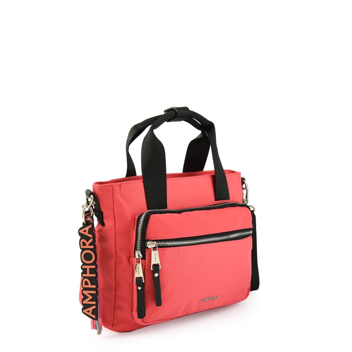 AMPHORA - Cartera tote sofie mediana coral