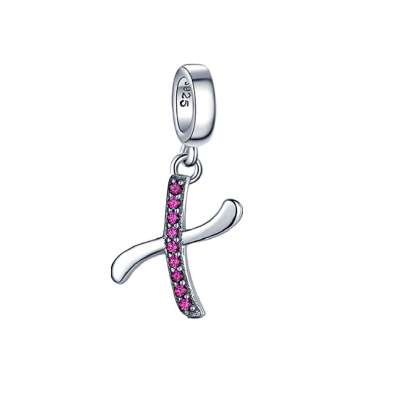 SILVER HEART - Charm Letra X en Plata Fina 925 SILVER HEART