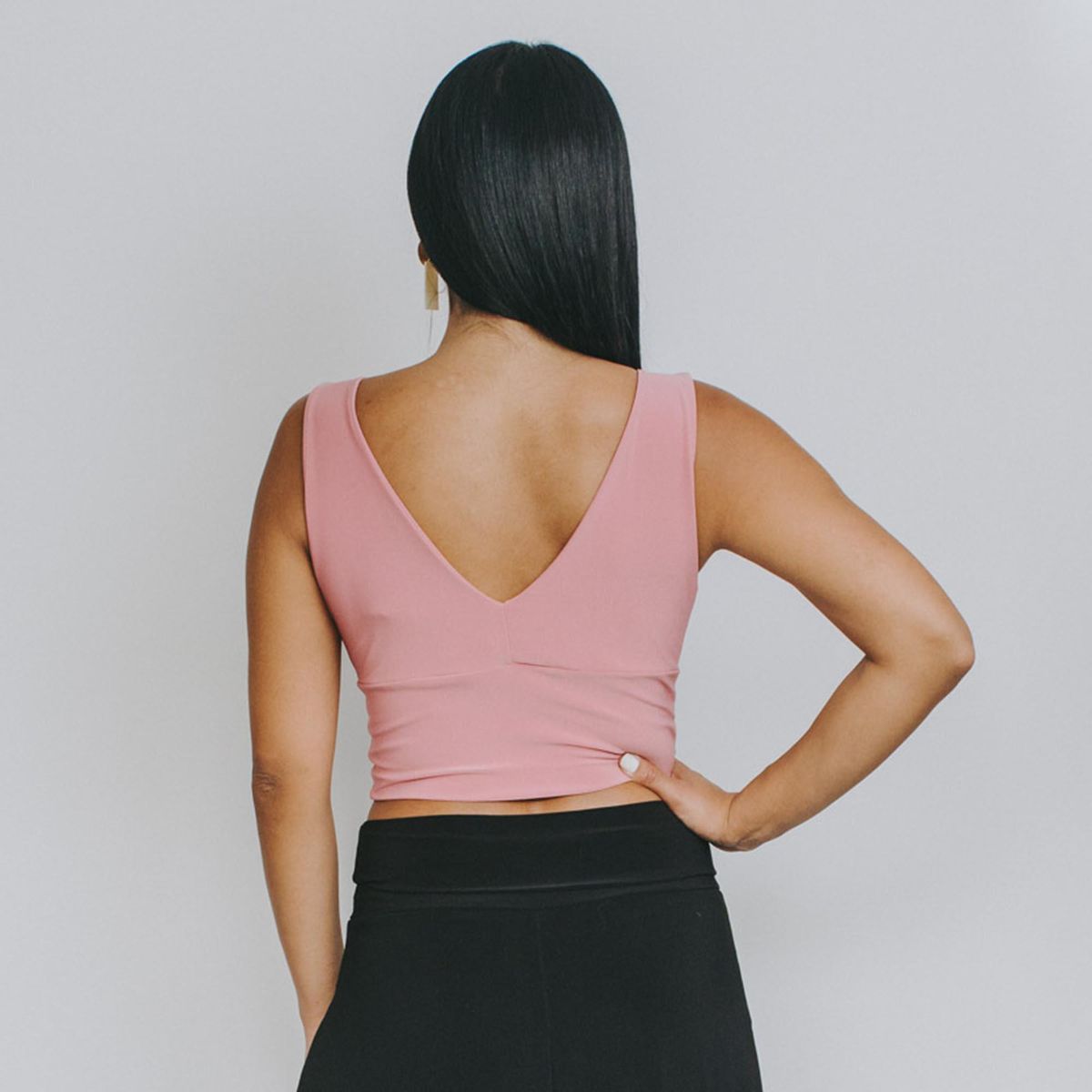 NATALIA SEGUEL - Crop Top Vera Cruz Palo Rosa Natalia Seguel