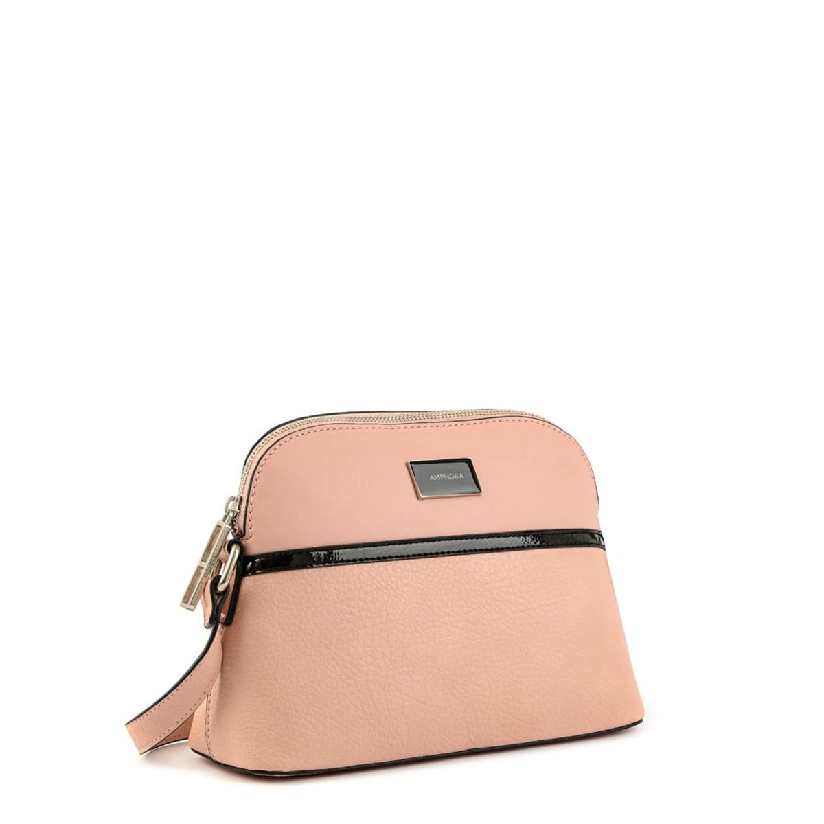 AMPHORA - Cartera bandolera rachel mediana rosado claro
